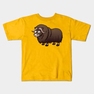 Cute Musk Ox Kids T-Shirt